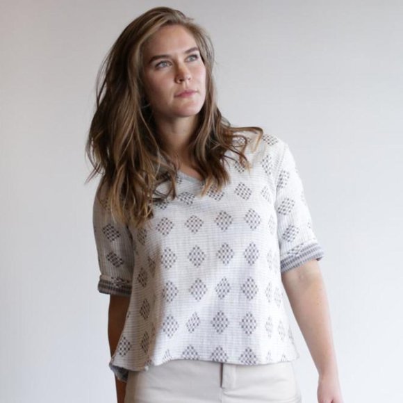 Ace & Jig Inez Top in Feather - Picture 6 of 10